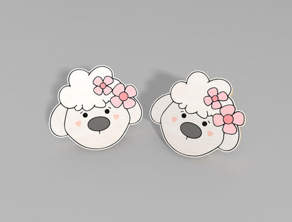 Easter Stud Earrings SVG Bundle Bunny Chick Flower Faith for Glowforge