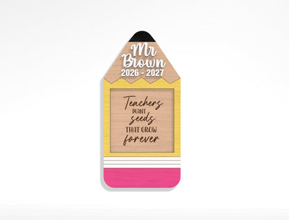 Teacher Sticky Note Holder SVG Bundle Laser Cut File for Glowforge