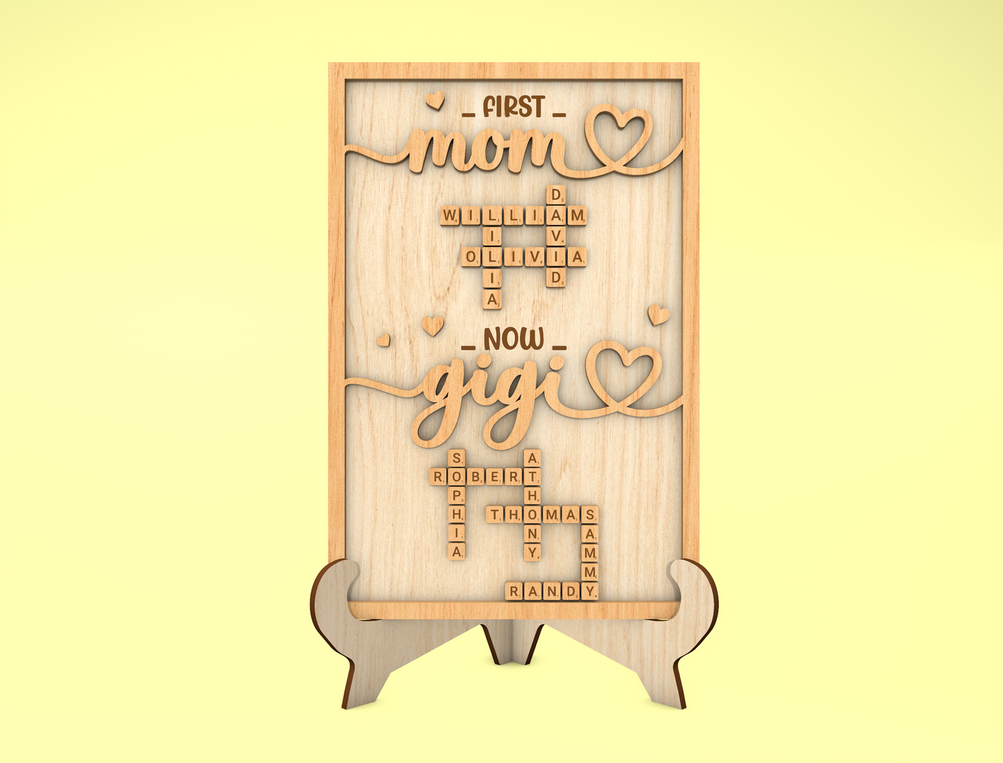 Baby Birth Stats Name Sign SVG Bundle for Glowforge and xTool