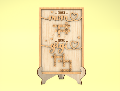 Baby Birth Stats Name Sign SVG Bundle for Glowforge and xTool