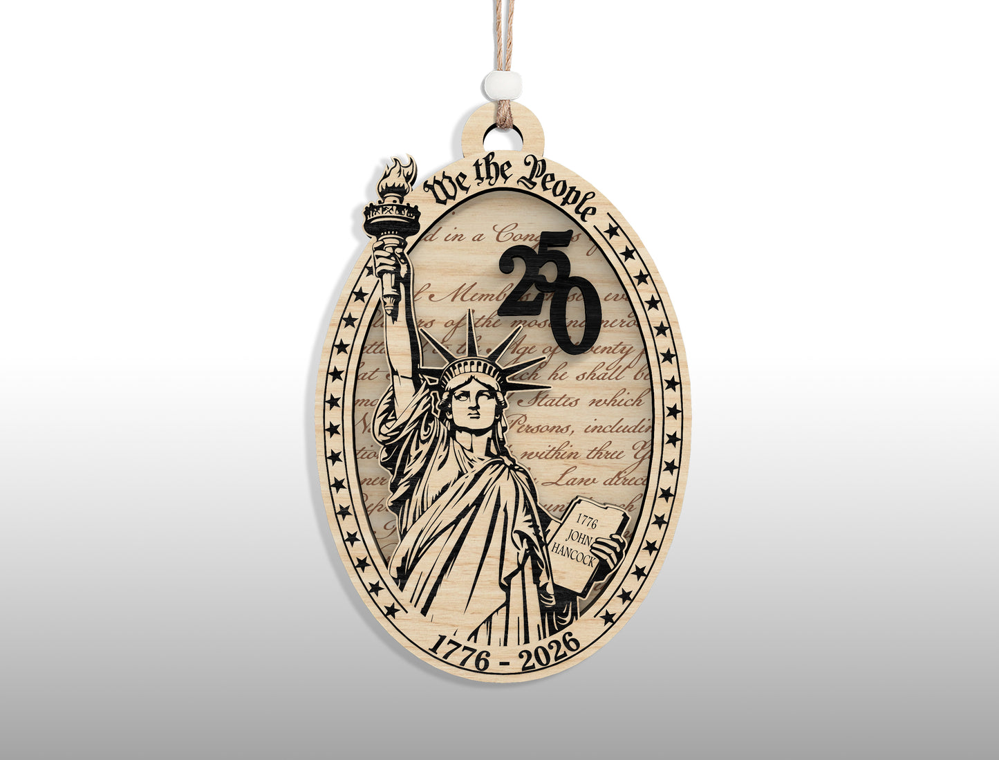 250 Years of America Ornament SVG Bundle for Glowforge
