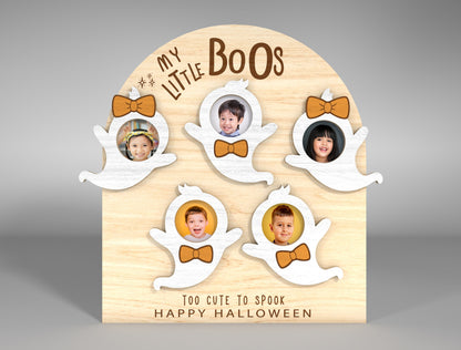 Halloween Ghost Photo Frame SVG Bundle 7 Designs for LightBurn Glowforge xTool