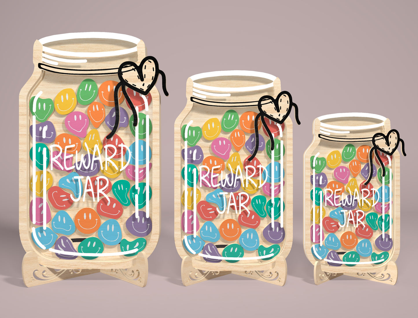 Teacher Shaker Magnet SVG Bundle for xTool Laser Cut File