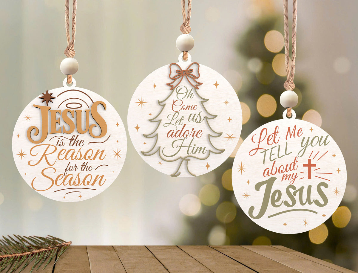 Christian Christmas Ornament SVG Bundle 5