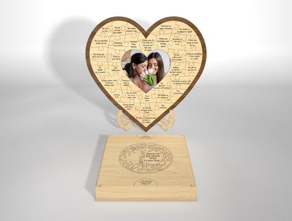Why I Love You Heart Puzzle SVG Pieces of My Heart for Glowforge