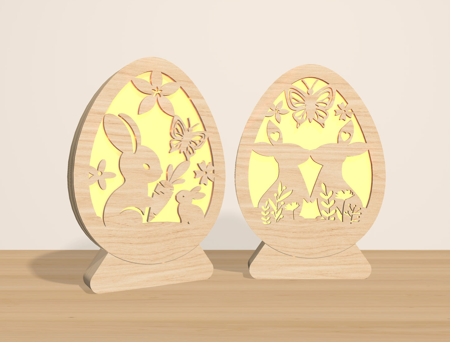 Easter Egg Lantern Light Box SVG Bundle 15 Designs for LightBurn and xTool
