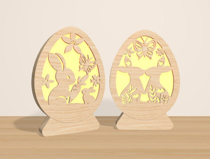 Easter Egg Lantern Light Box SVG Bundle 15 Designs for LightBurn and xTool