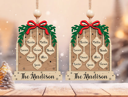 Personalized Family Name Ornament Charms SVG 5
