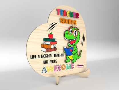 Teacher Appreciation Sign SVG Bundle Laser Cut File for Glowforge