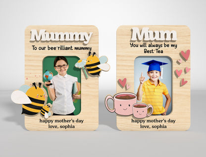 Cute Mom Photo Magnet SVG Pizza Quote Bundle for Glowforge and xTool