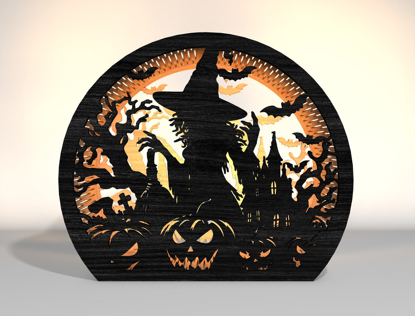 Halloween Witch Lantern SVG Bundle 10 Designs for Glowforge xTool LightBurn