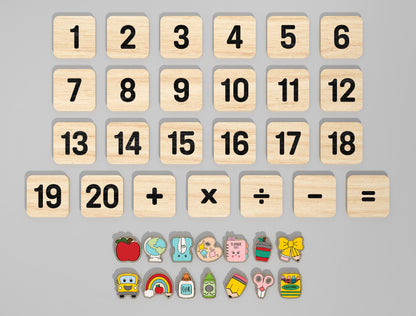 Montessori Math Toy SVG File for Glowforge and LightBurn