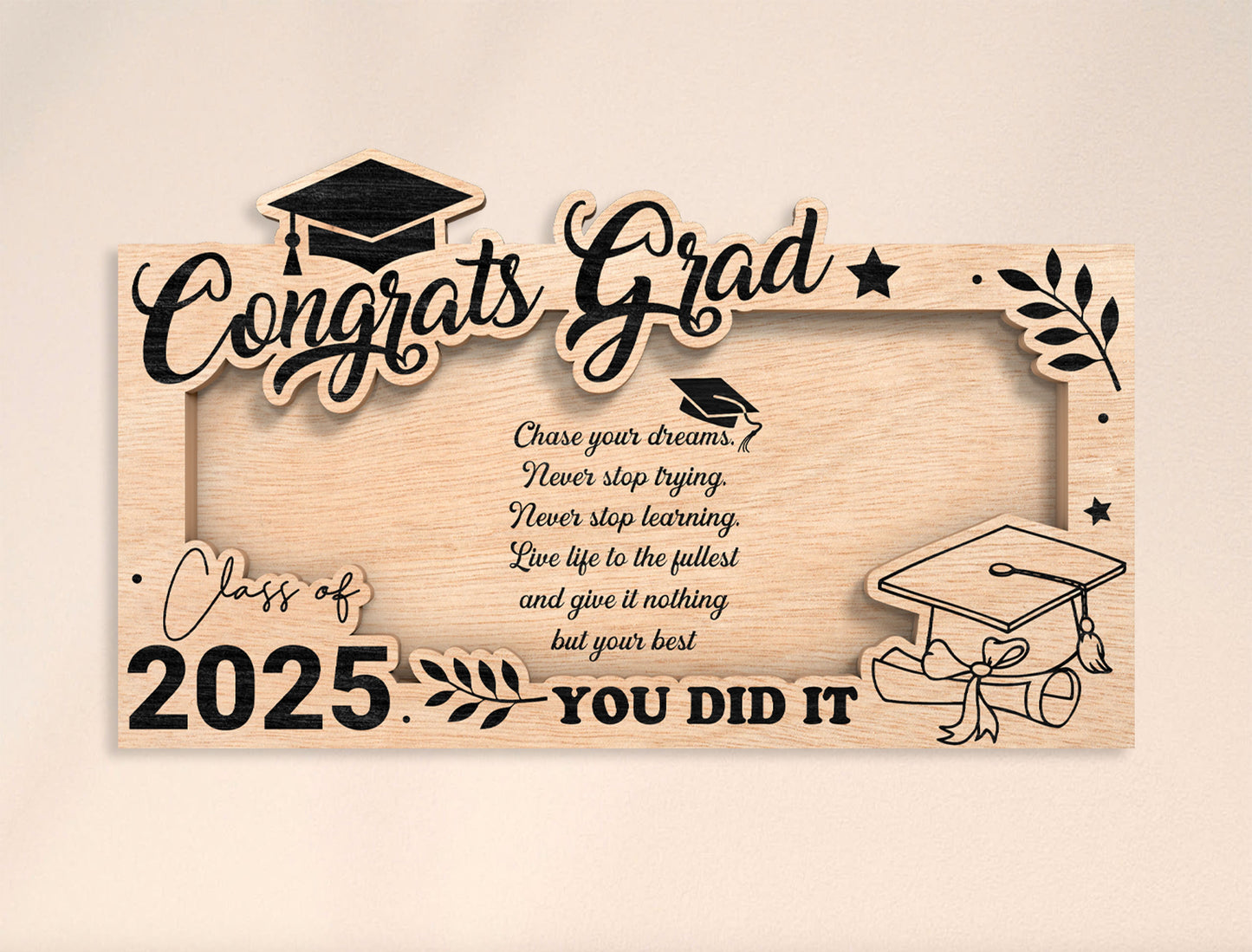 Congrats Grad Money Holder SVG Laser Cut File for xTool and LightBurn
