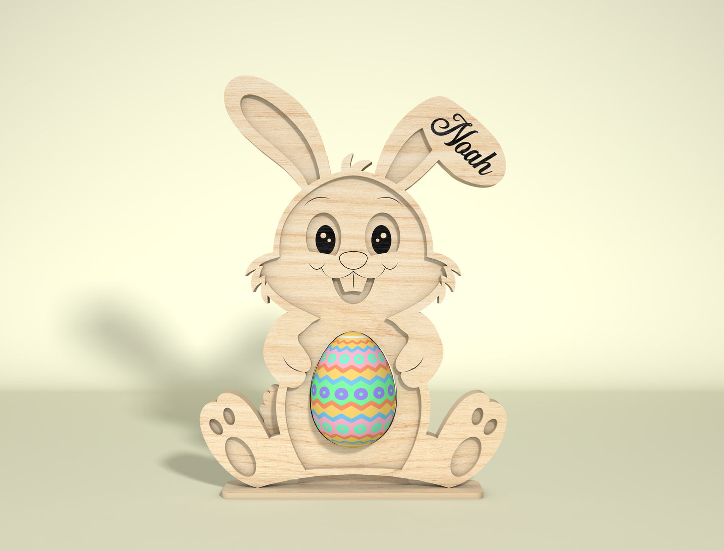 Bunny Egg Holder SVG Bundle Cute Rabbit Easter for LightBurn and xTool