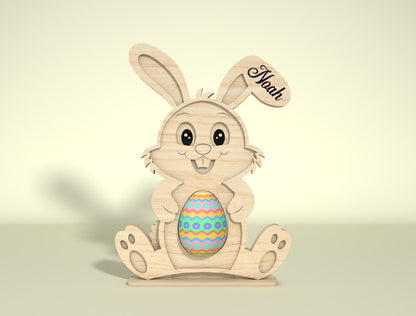 Bunny Egg Holder SVG Bundle Cute Rabbit Easter for LightBurn and xTool