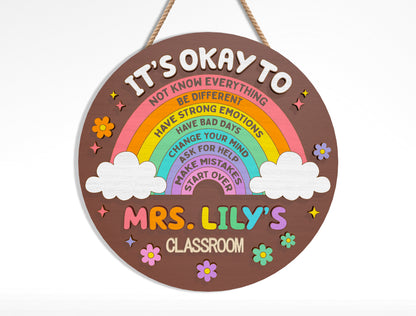 Personalized Teacher Classroom Sign SVG Bundle Laser Cut File File for Glowforge and xTool