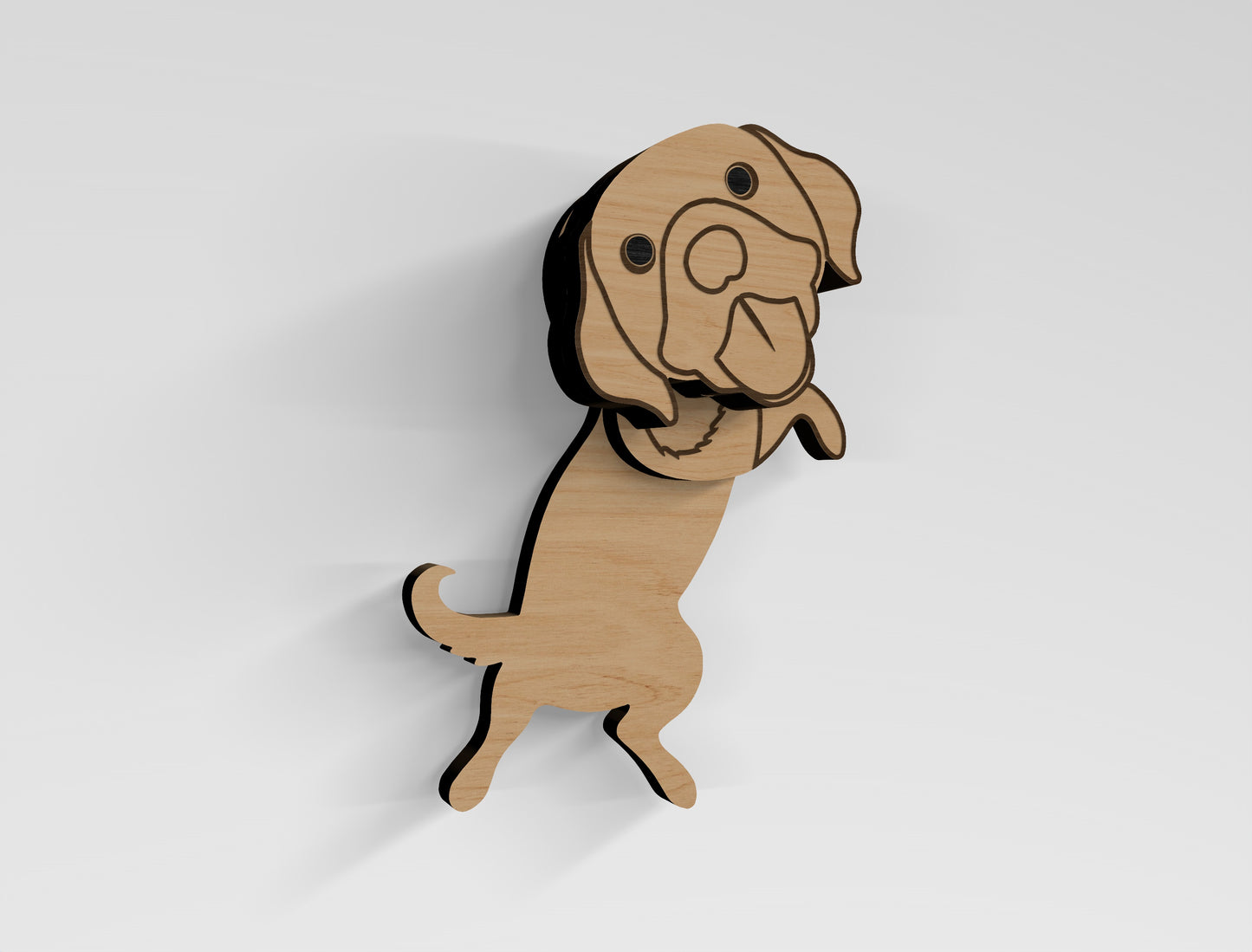 Rolling Dog Magnet SVG Bundle for Glowforge and LightBurn