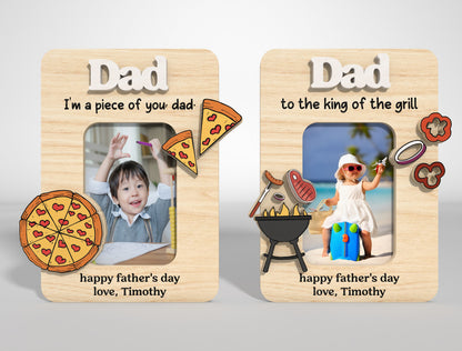 Funny Dad Fridge Photo Magnet SVG Bundle Laser Cut File for Glowforge and xTool