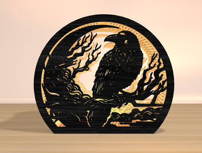 Raven Lantern Laser Cut File Bundle for Glowforge xTool LightBurn 6 Designs