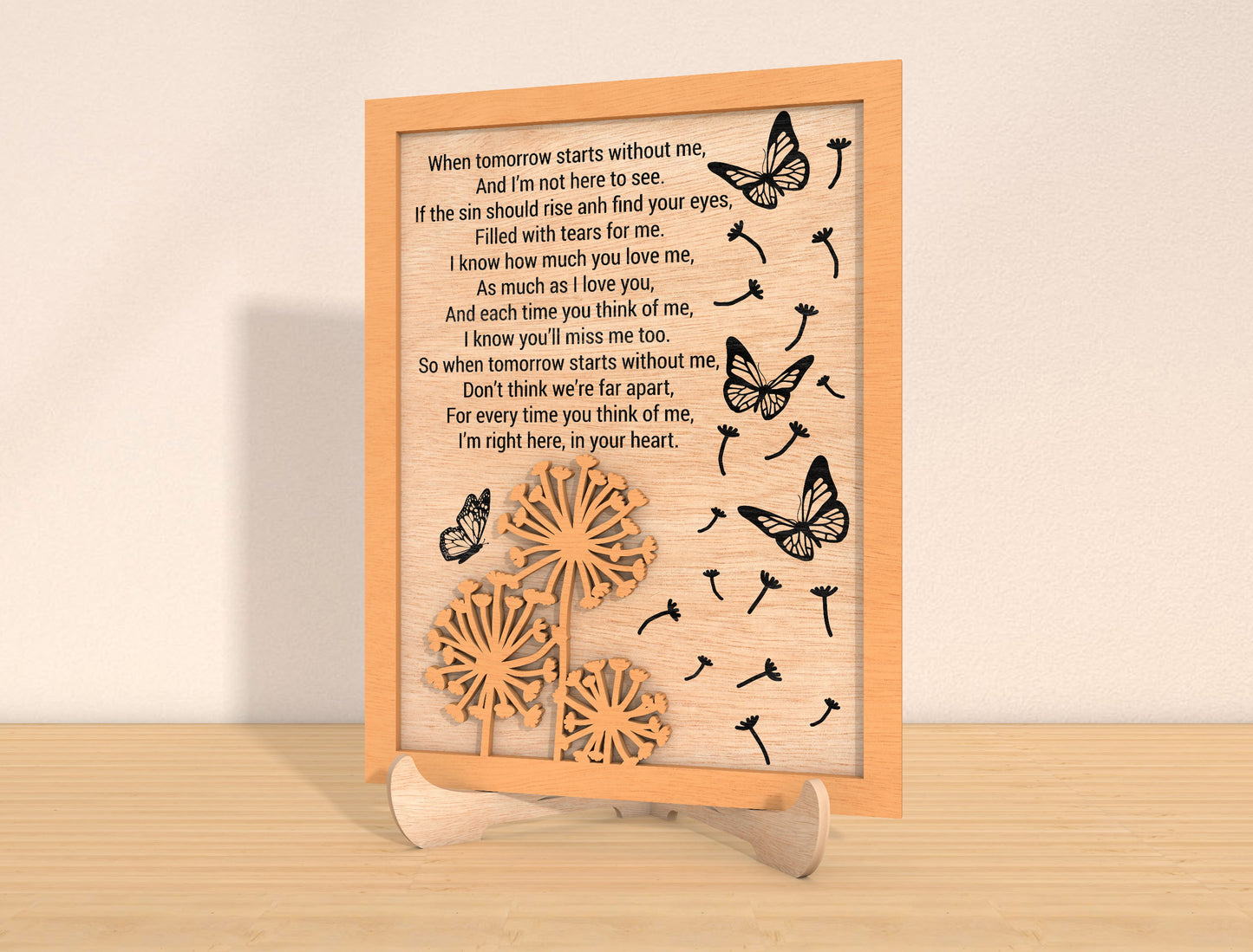 Memorial Quote Frame SVG Laser Cut File for xTool