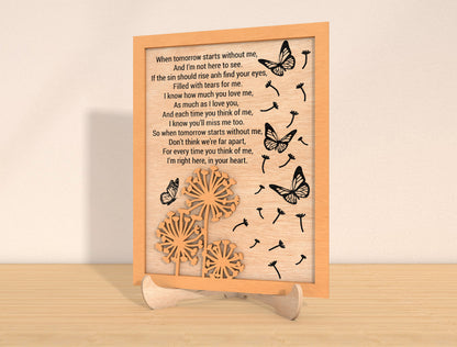 Memorial Quote Frame SVG Laser Cut File for xTool