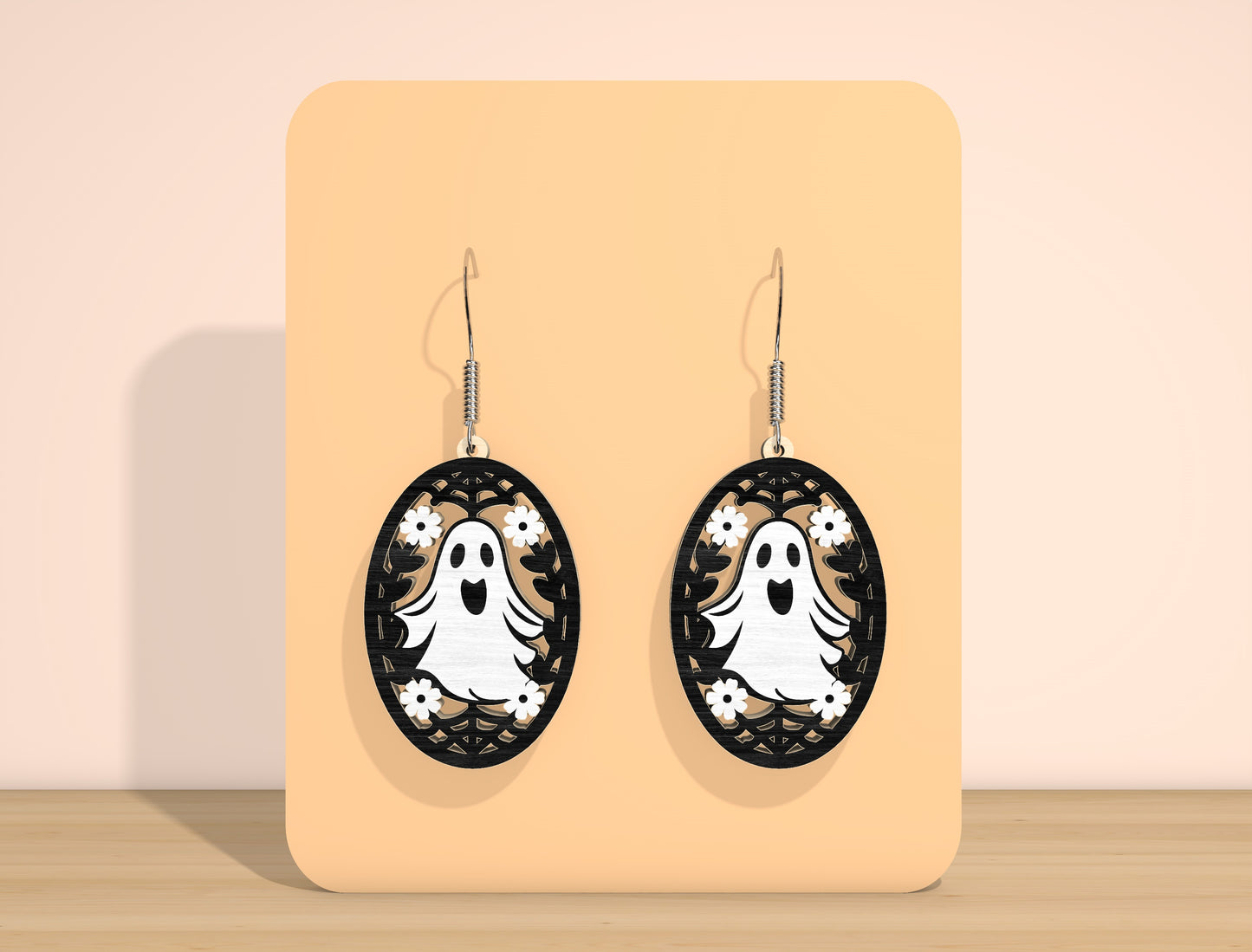 Halloween Ghost Earring SVG Bundle for Glowforge xTool LightBurn