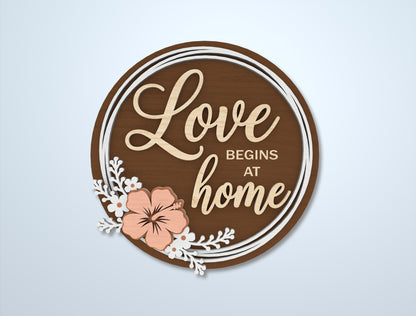 Home Sign SVG Bundle Laser Cut File for LightBurn and Glowforge