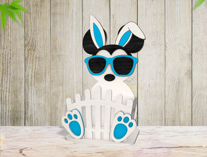 Easter Bunny Basket Sunglasses SVG Wooden Egg Holder for LightBurn and xTool