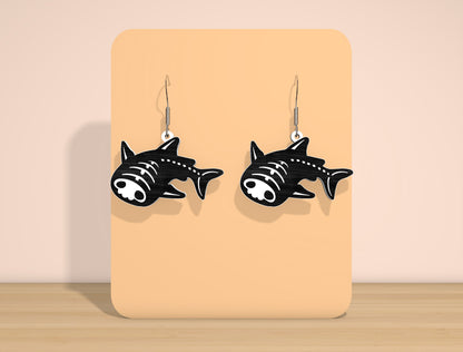 Halloween Ocean Skeleton Earrings SVG Bundle for Glowforge xTool LightBurn