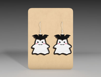 Cute Halloween Ghost Earrings SVG Bundle 17 Designs for Glowforge xTool LightBurn