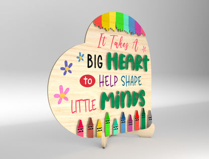 Teacher Puzzle Tabletop Sign SVG Bundle for Glowforge and xTool