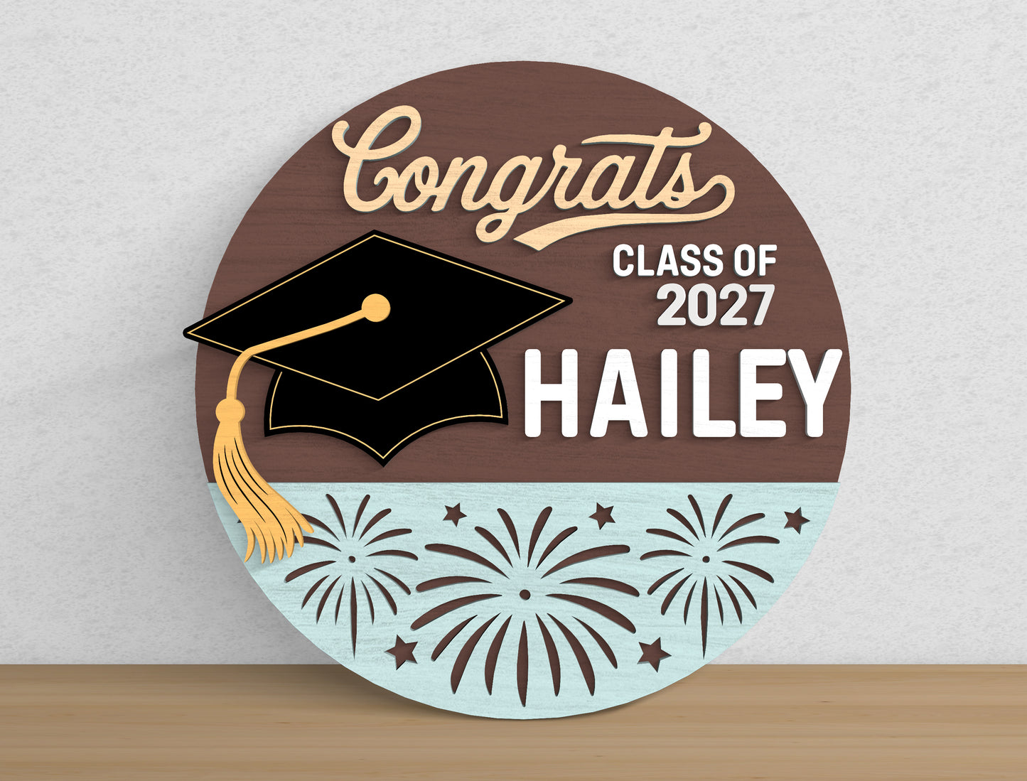 Personalized Graduation Door Decor SVG for Glowforge and LightBurn