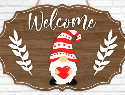 Interchangeable Gnome Door Sign SVG for Glowforge xTool Laser Cut File