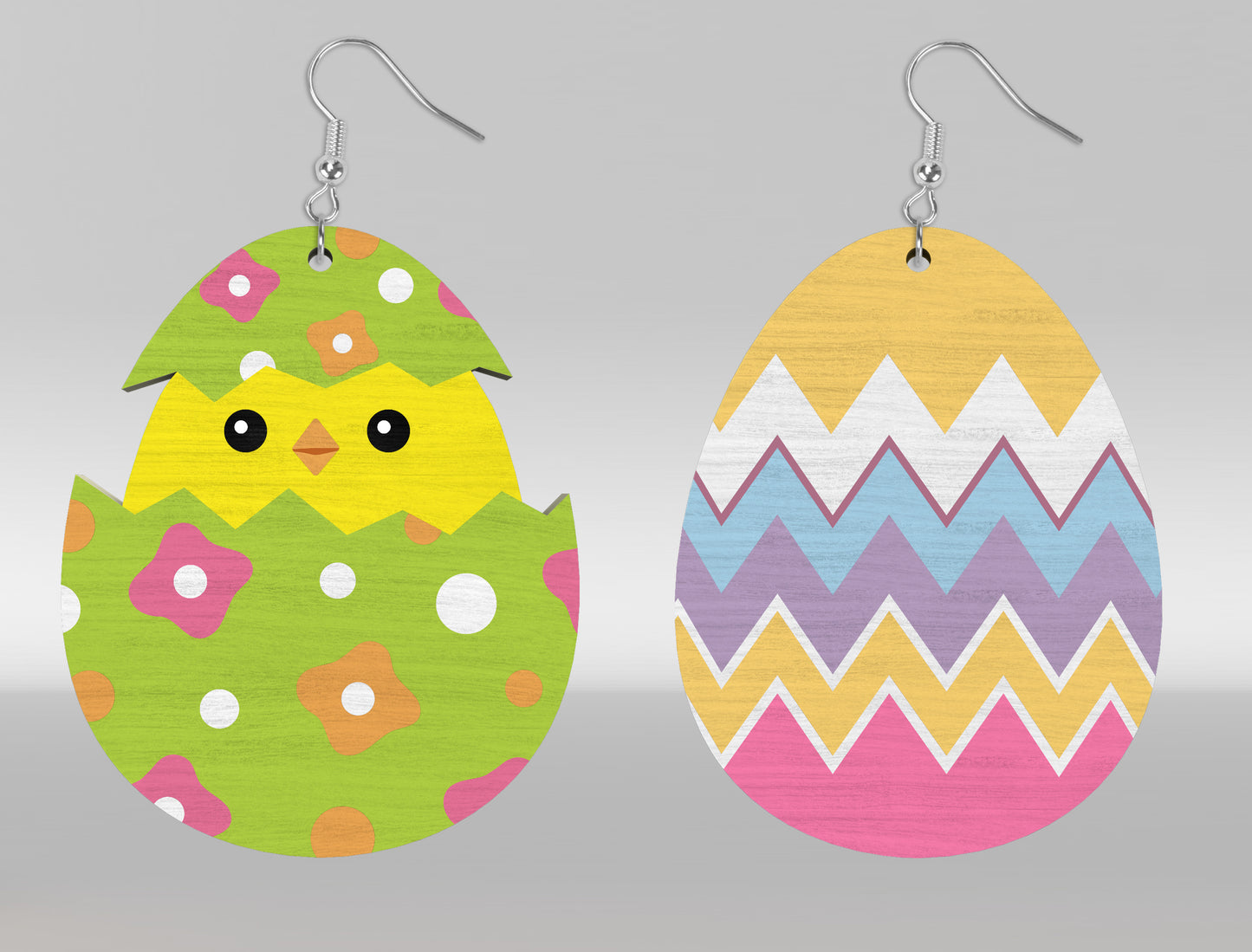 Cute Easter Bunny Egg Earrings SVG Bundle 16 Designs for LightBurn and xTool