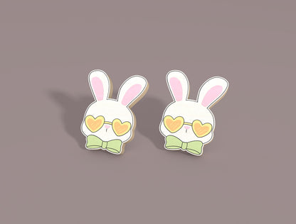Easter Stud Earrings SVG Bundle Cute Animal Bunny 20 Designs for Glowforge
