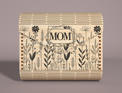Mom Floral Clutch Bag SVG Wooden Clutch Set for xTool and LightBurn
