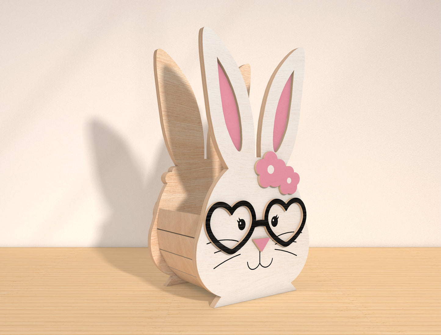Easter Bunny Basket SVG Bundle Cute Bunny Egg for LightBurn and xTool