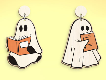 Halloween Ghost Ornament SVG Bundle 9 Designs for Glowforge xTool LightBurn