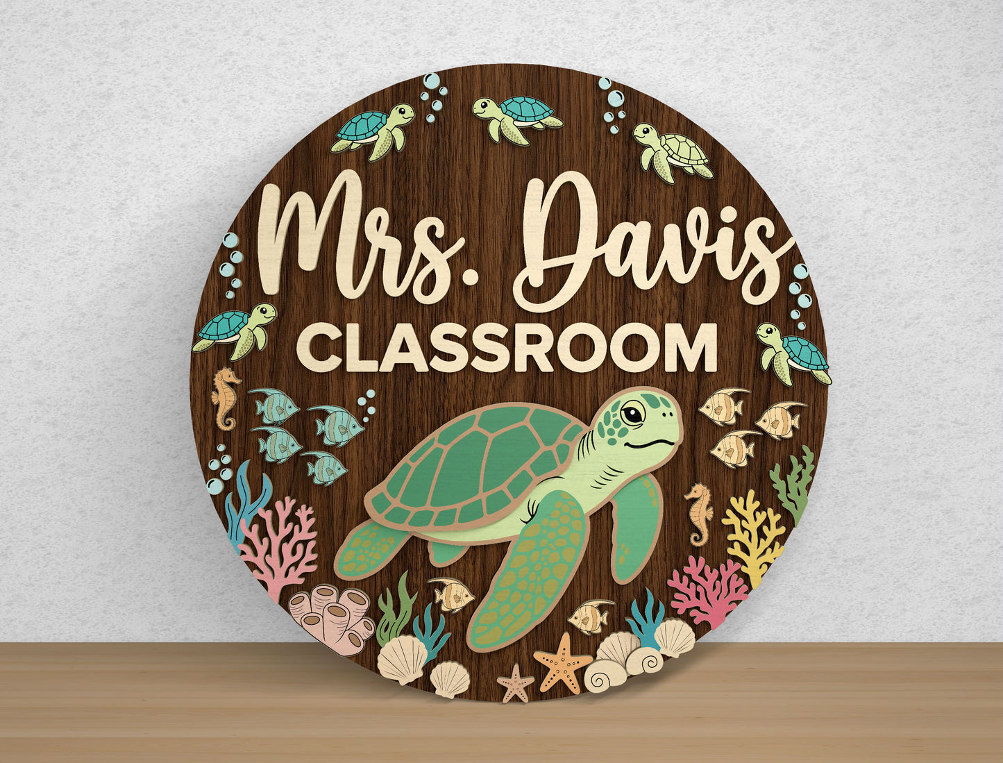 Teacher Door Hanger SVG Bundle for Glowforge xTool LightBurn