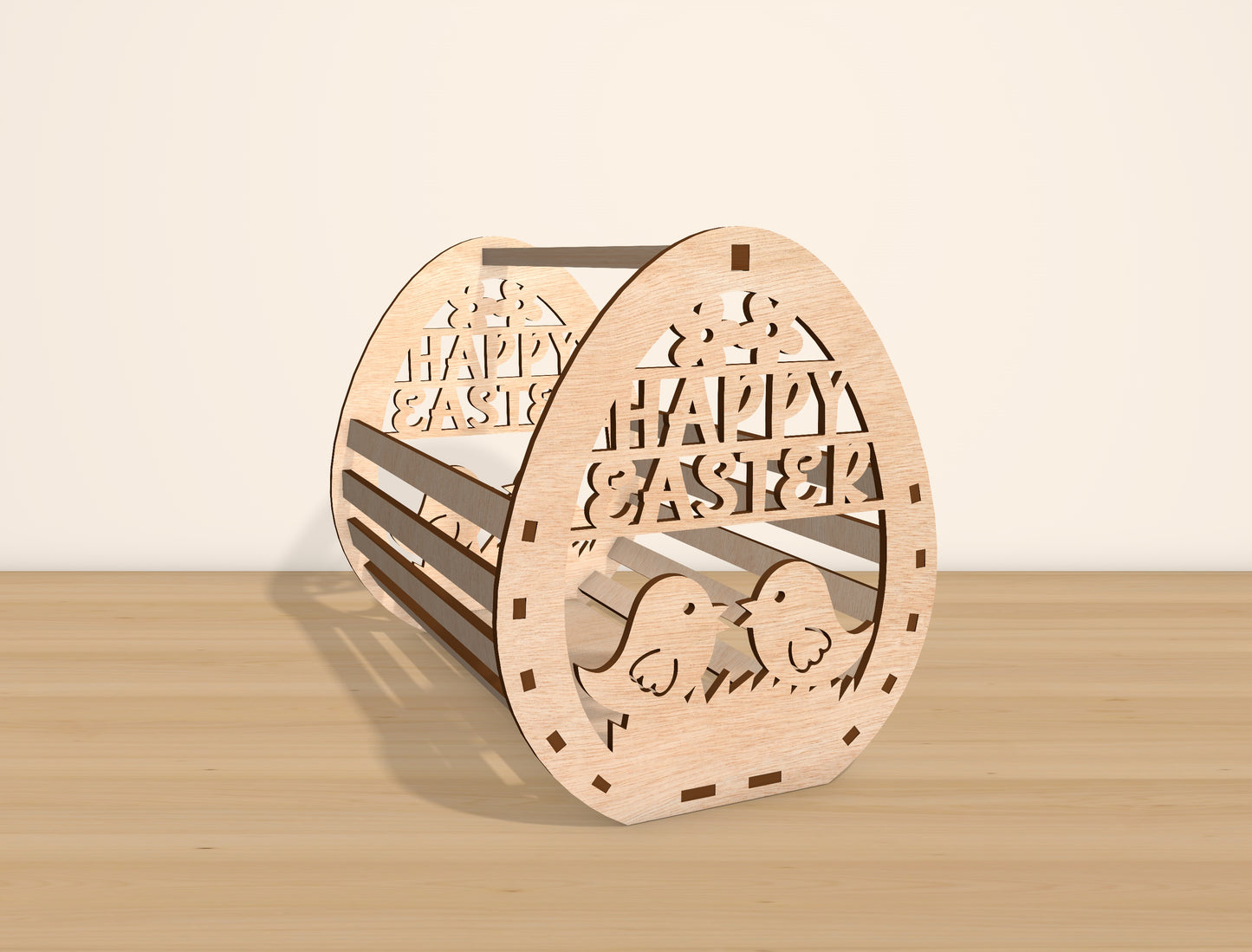 Easter Egg Basket Holder SVG Bundle Wooden Candy for Glowforge and xTool