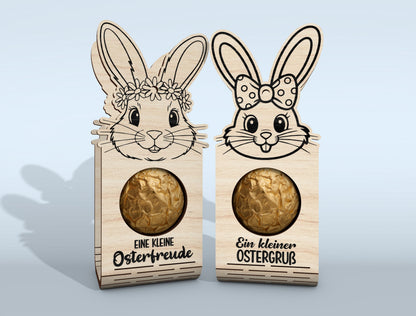 Easter Bunny Chocolate Holder SVG Bundle 18 Designs for Glowforge