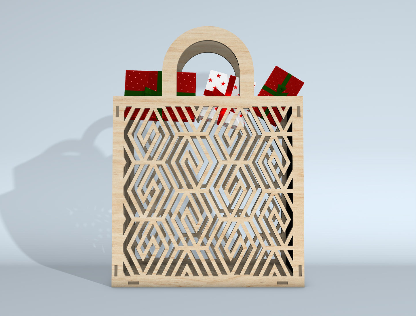 Gift Bag SVG Bundle for Glowforge xTool Laser Cut Gift Box File