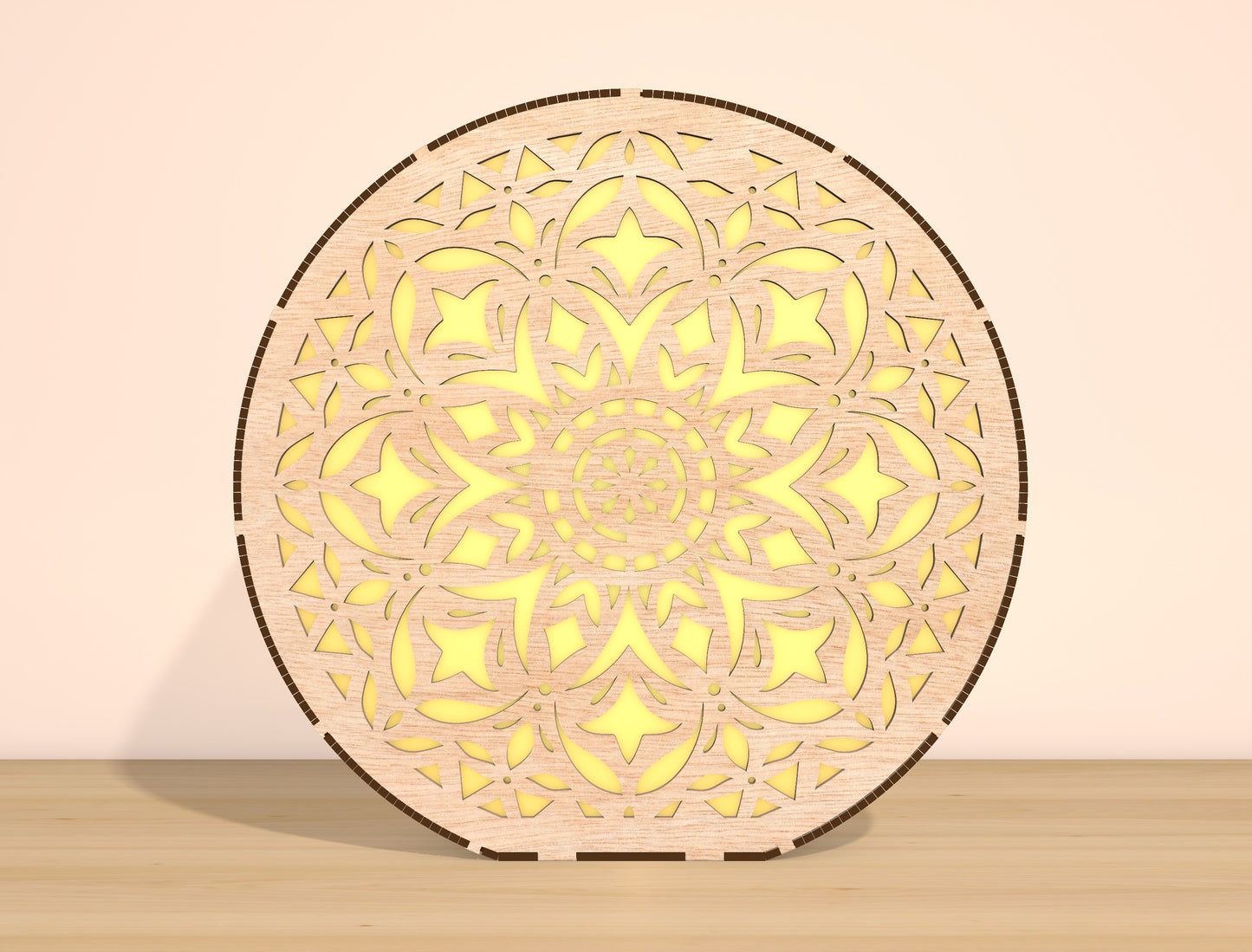 Mandala LED Light SVG Bundle Laser Cut File for Glowforge and xTool