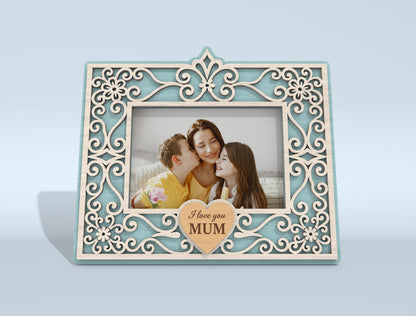 Intricate Pattern Photo Frame SVG Bundle Mother's Day for Glowforge