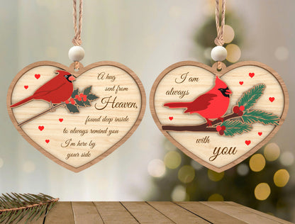 Cardinal Heart Ornament SVG Bundle for Glowforge and xTool