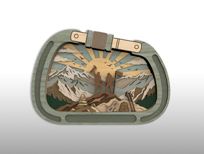 Adventure Multilayer Laser Cut File Bundle for Glowforge xTool LightBurn Camping Hiking SVG 14 Designs