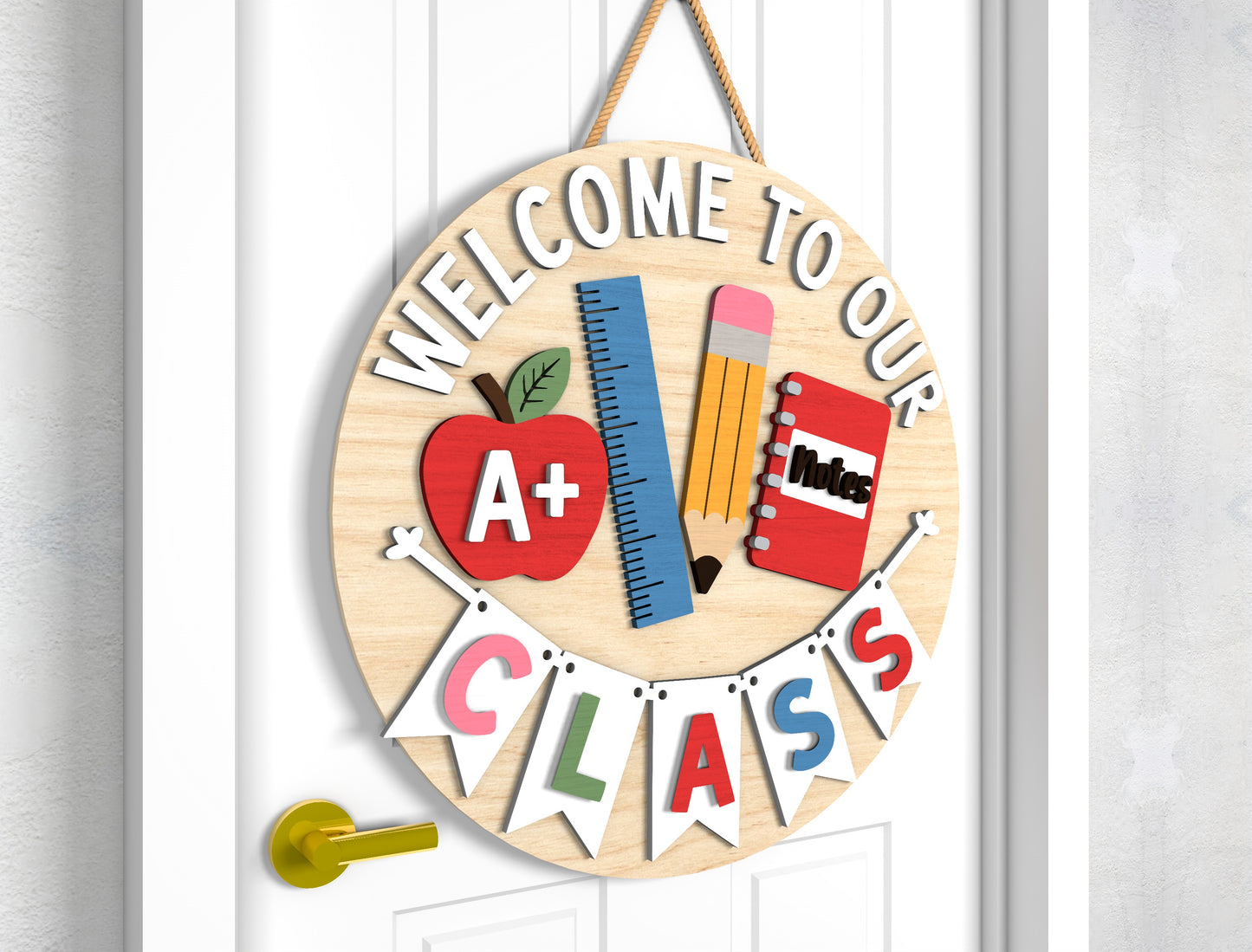 Personalized Pencil Jar Teacher Name Sign SVG Laser Cut File for Glowforge and xTool