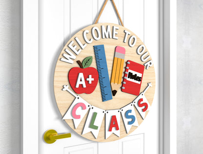 Personalized Pencil Jar Teacher Name Sign SVG Laser Cut File for Glowforge and xTool