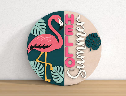 Beach Theme Sign SVG Bundle with 8 Summer Door Hanger Designs