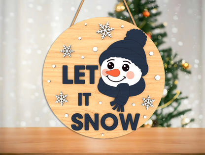 Christmas Round Sign Ornament Laser Cut File | Funny Holiday Quotes | Ready to Cut | Glowforge, xTool, LightBurn, etc.